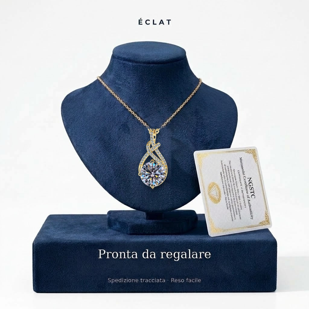 Collana Goccia Intreccio