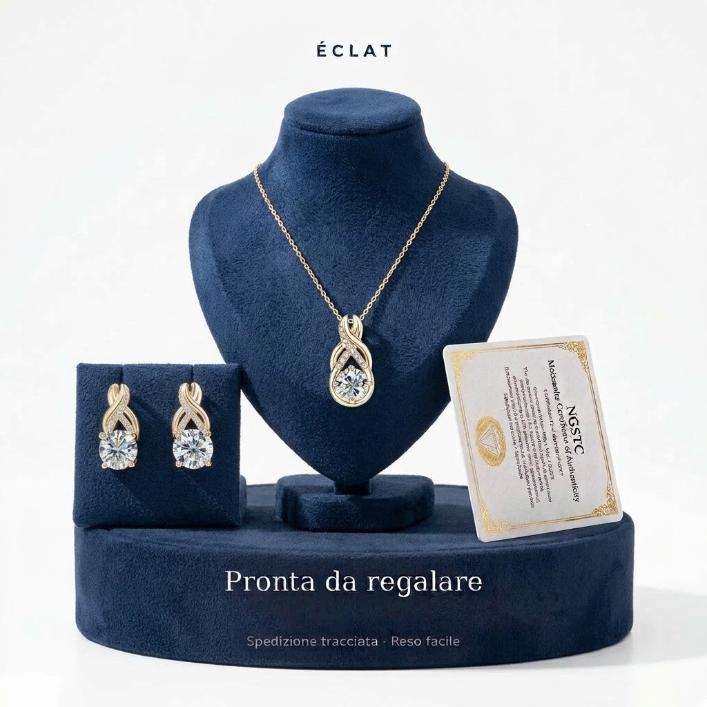 Parure Goccia Infinity
