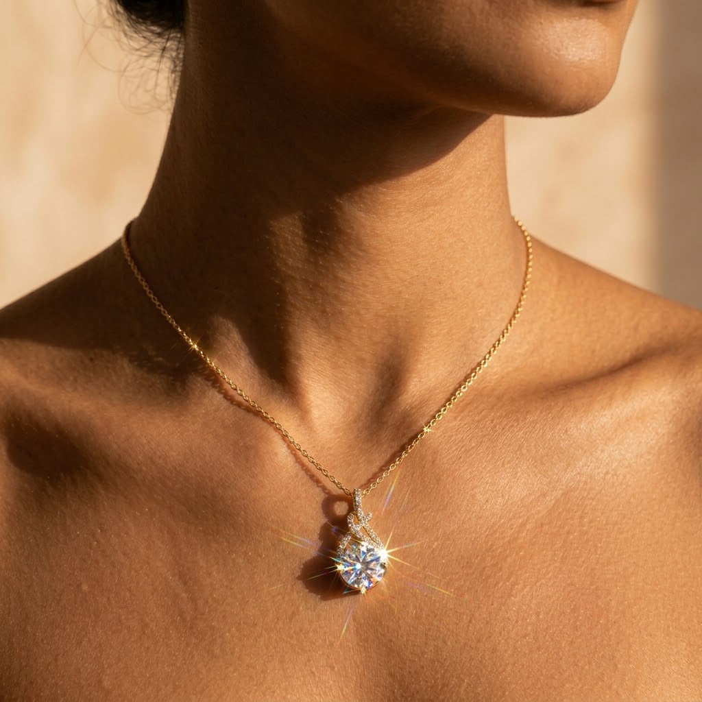 Collana Goccia Intreccio